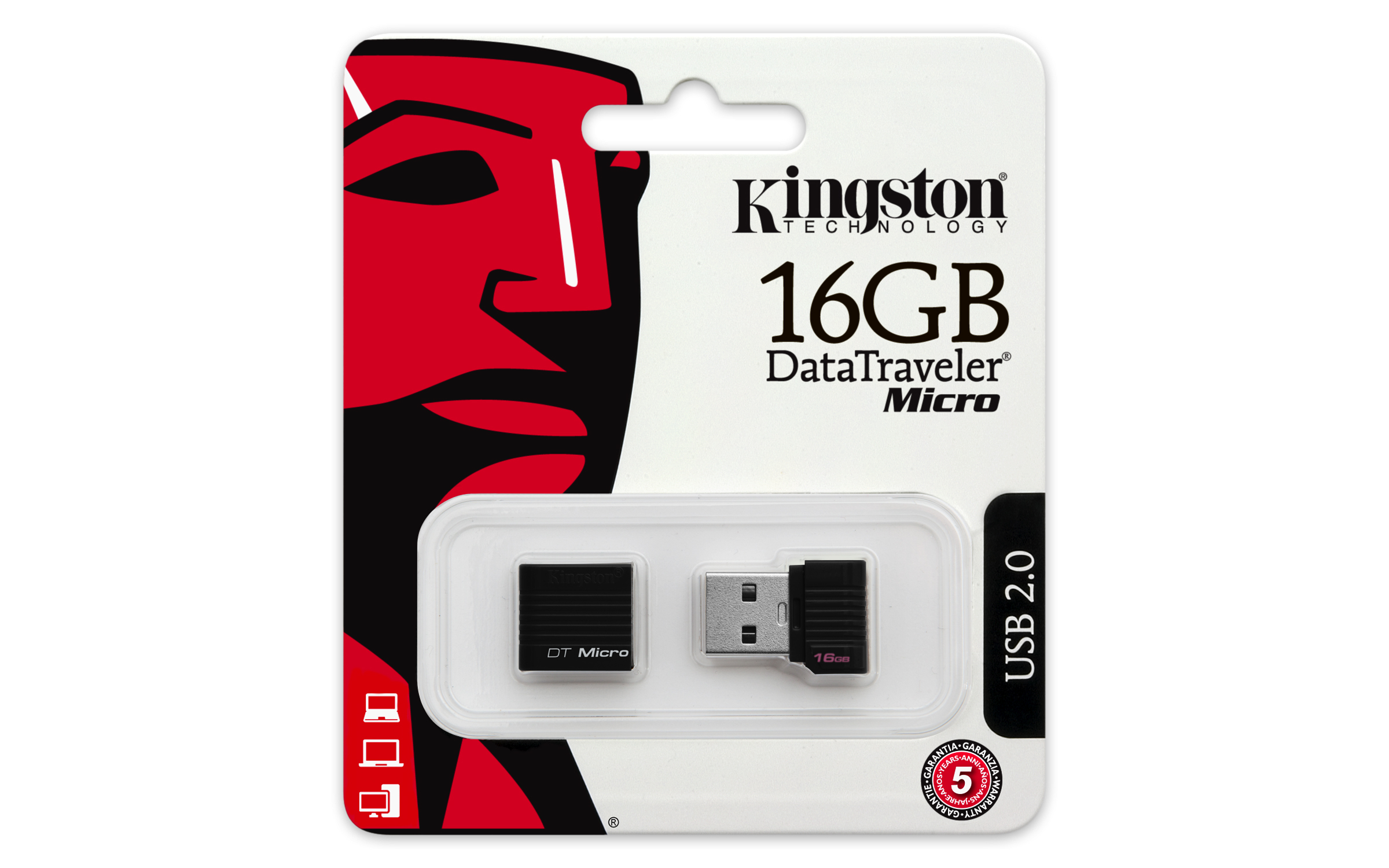 Memoria USB - Kingston, DTMCK/16GBDER-16GB DATATRAVELER MICRO USB
