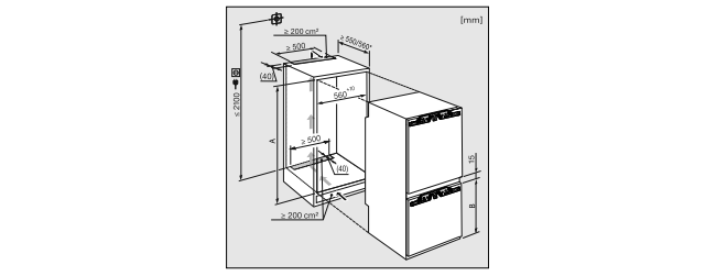 MIELE KFNS 37432 ID beépíthető kombinált hűtőszekrény