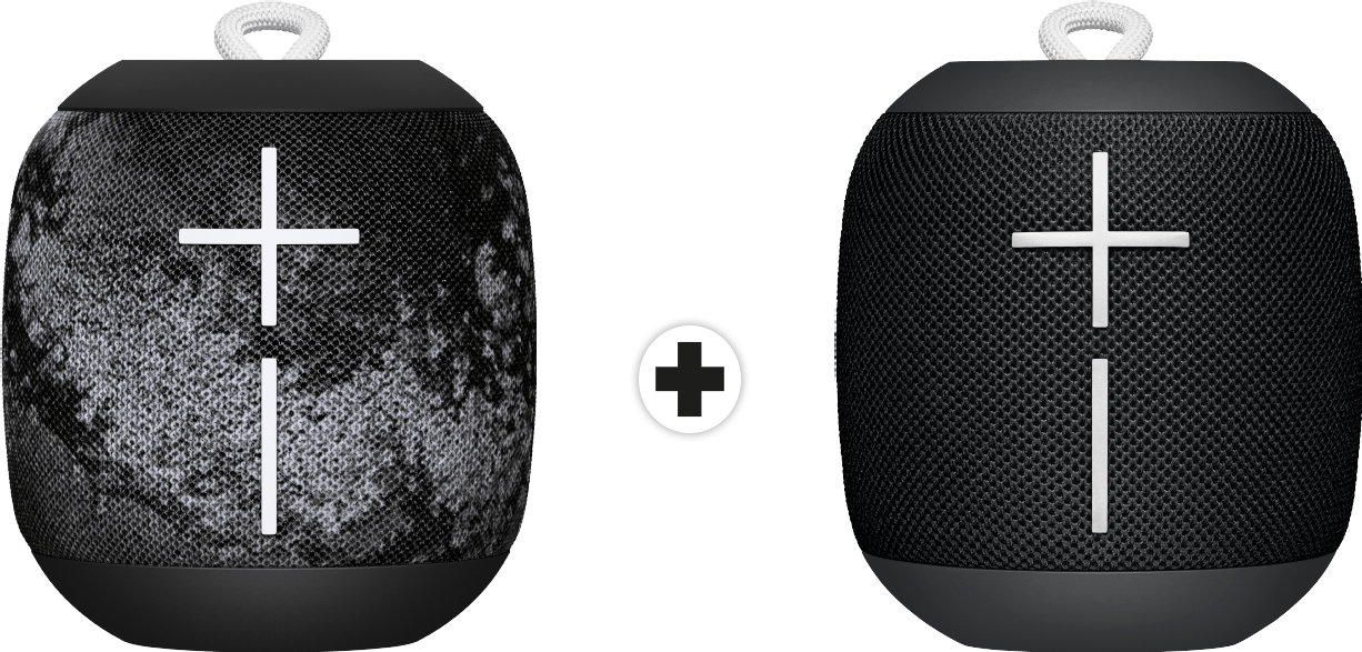 ULTIMATE EARS WONDERBOOM Bundle - 2x Bluetooth Lautsprecher (Phantom schwarz)