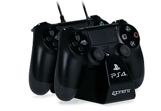 4GAMERS Twin Play 'n' Charge kábel, fekete (4G-4182) (PlayStation 4)