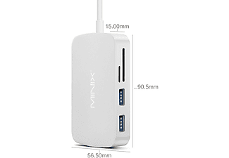 MINIX NEO C-X - Adattatore USB-C multiporta (Oro rosa)