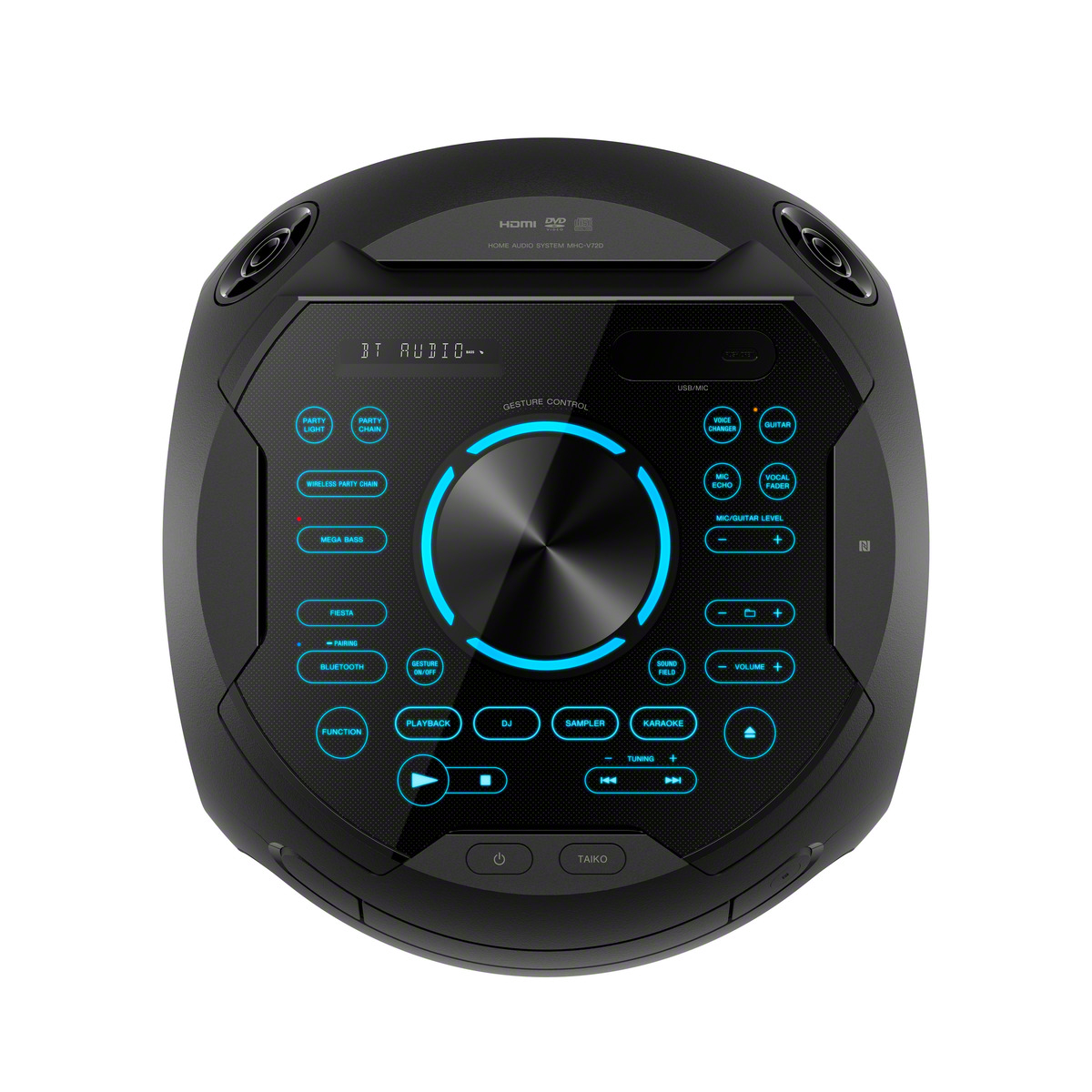 SONY MHC-V72D Wireless Party Chain Partybox, Schwarz