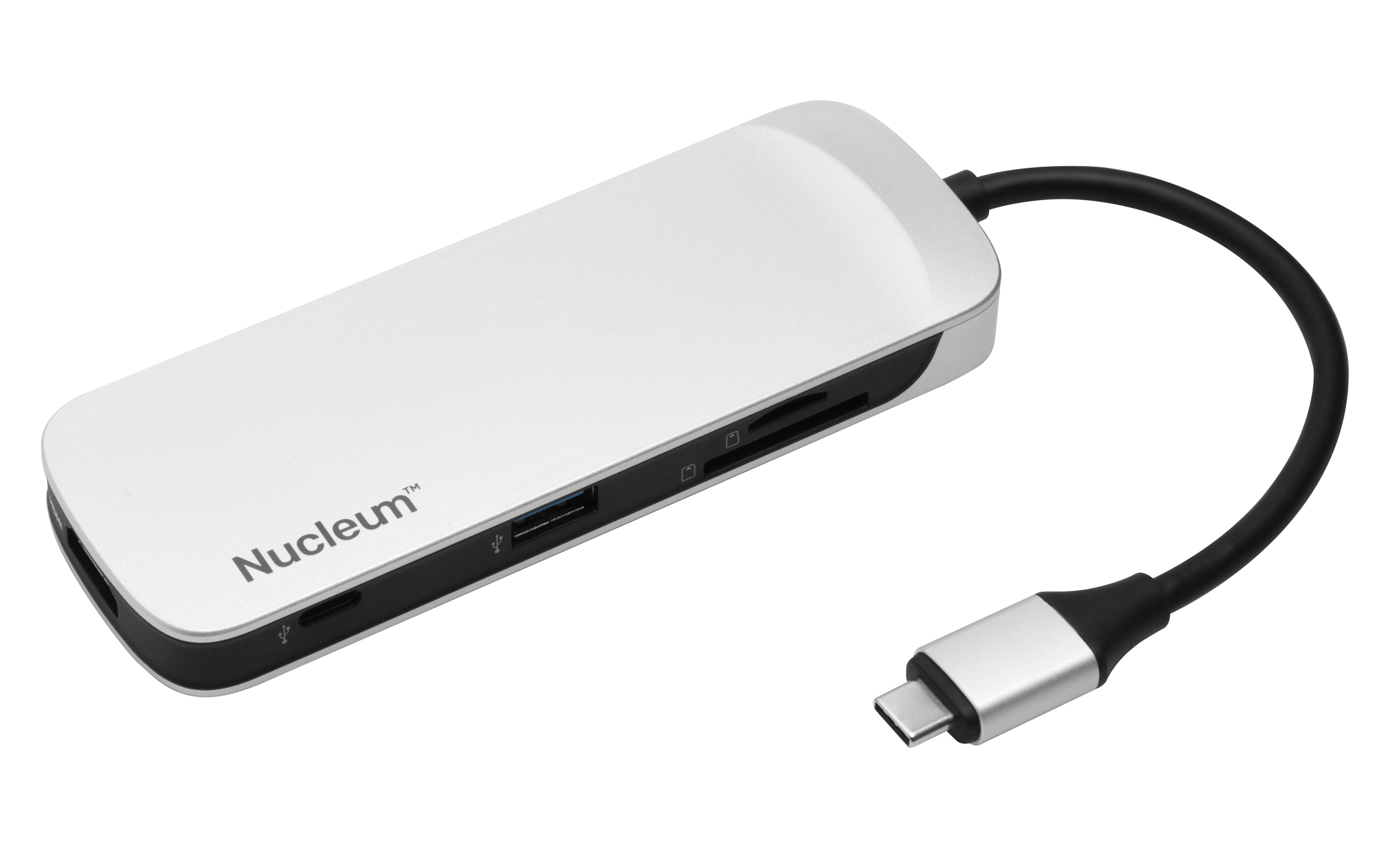 KINGSTON Nucleum USB-C Hub, Schwarz/Weiß