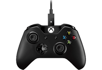 MICROSOFT Xbox One vezeték nélküli kontroller + USB kábel Windows 10 PC-hez (fekete)