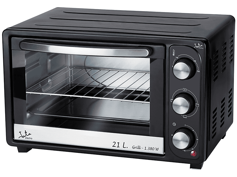 Mini horno - Jata HN921, Potencia 1380 W, 21 L, Temporizador 60 min, Negro