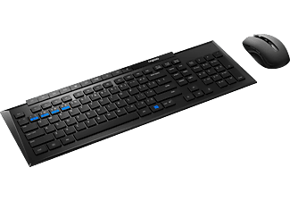 RAPOO 8200M - Tastatur & Maus (Schwarz)