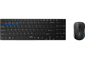 RAPOO 9060M - Clavier et souris sans fil (Noir)