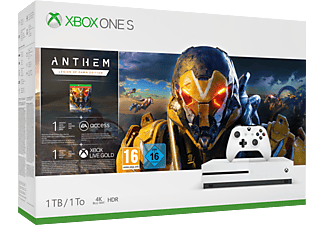 Pacchetto Xbox One S 1TB + Anthem: Legion of Dawn Edition - Console di gioco - Bianco