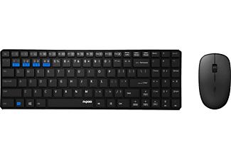 RAPOO 9300M - Clavier et souris sans fil (Noir)