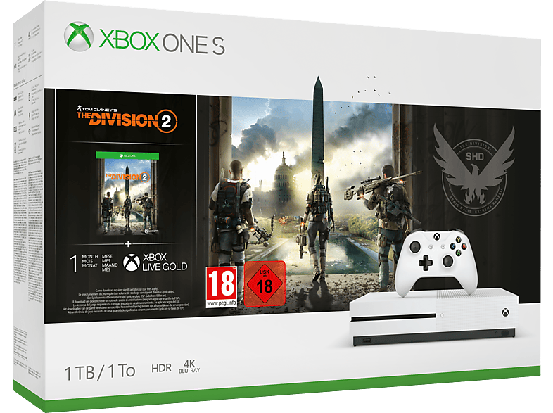 Xbox One S 1TB + The Division 2