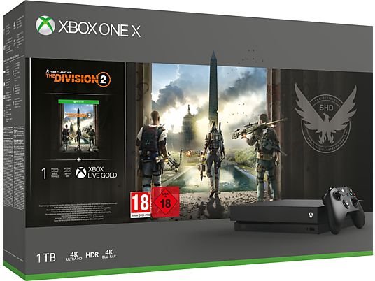 Bundle Xbox One X 1TB + Tom Clancy‘s The Division 2 - Console di gioco - Nero