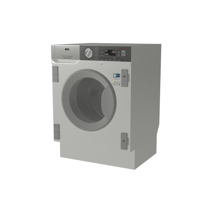 AEG L8FEI7480 Serie 8000 Lavamat Waschmaschine Frontlader (8,0 kg, 1351 U/Min., vollintegrierbar, Weiß)