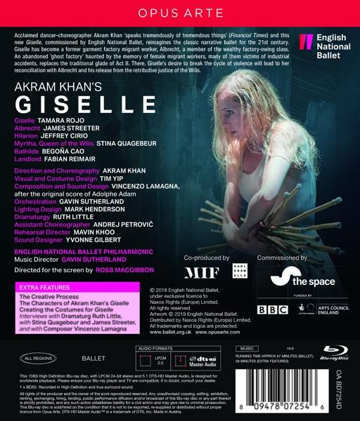 Rückseite einer DVD-Hülle mit Text und einem Bild einer Frau.
