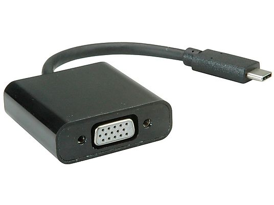 VALUE 12.99.3203 - USB-C-VGA Adapter (Schwarz)