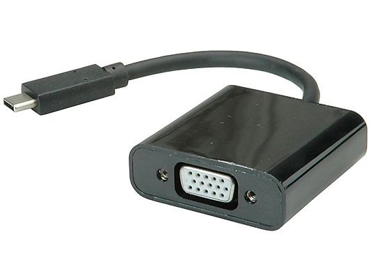 VALUE 12.99.3203 - USB-C-VGA Adapter (Schwarz)