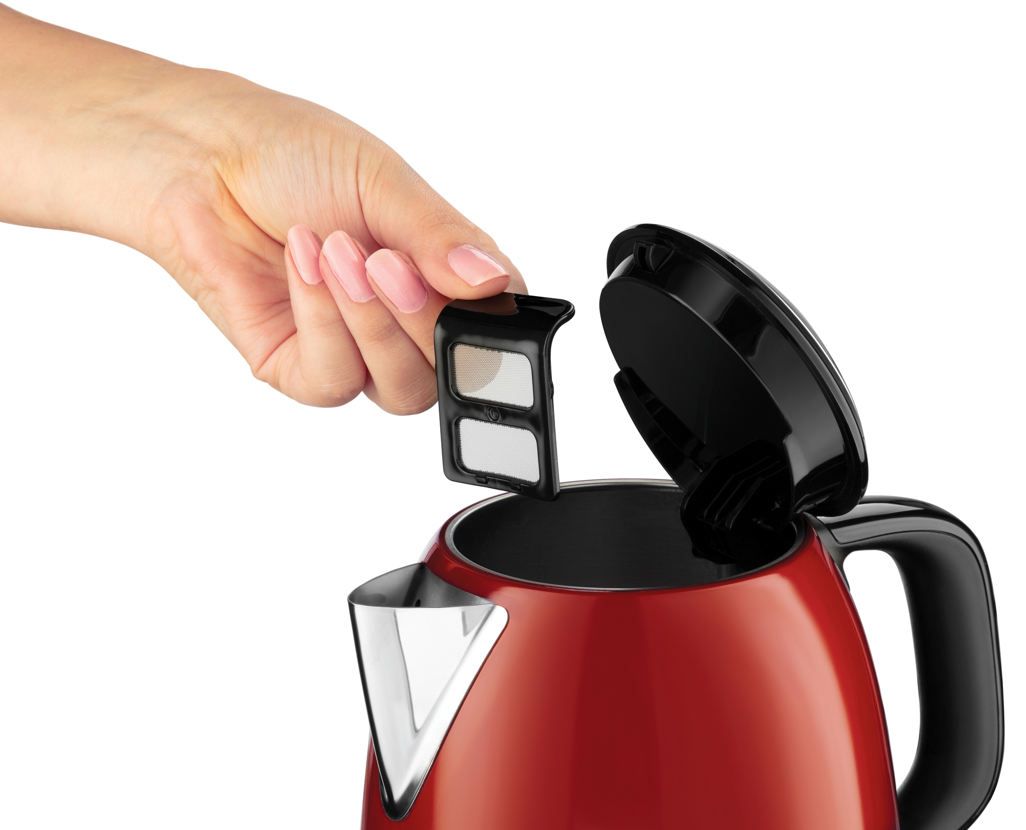 Rot/Schwarz Mini 24992-70 RUSSELL HOBBS Wasserkocher, Colours Plus+