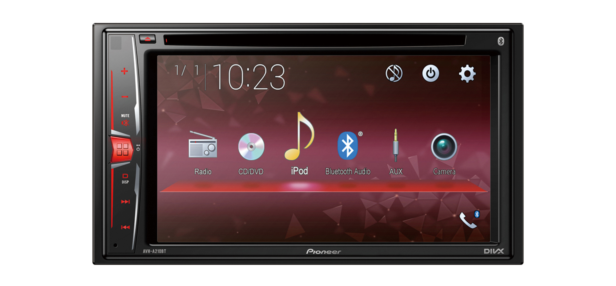 PIONEER AVH-A210BT Moniceiver 2 DIN (Doppel-DIN), 50 Watt