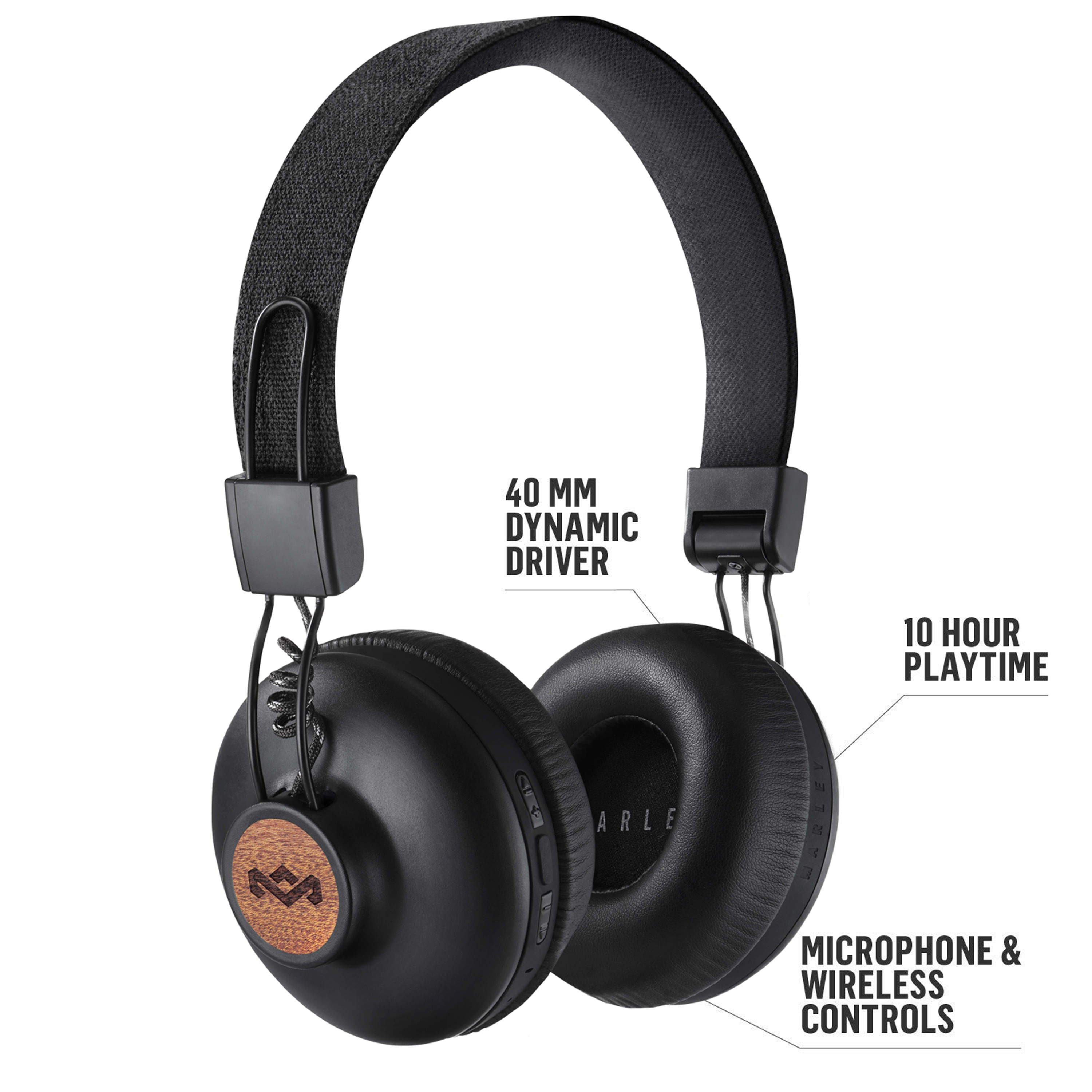HOUSE OF MARLEY POSITIVE VIBRATION 2 BT SIGN BLACK On-ear Hoofdtelefoon Zwart