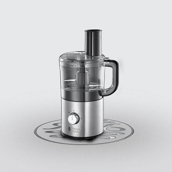 RUSSELL HOBBS 25280-56 Compact Home Mini Zerkleinerer Edelstahl (Rührschüsselkapazität: 1,2 l, 500 Watt)
