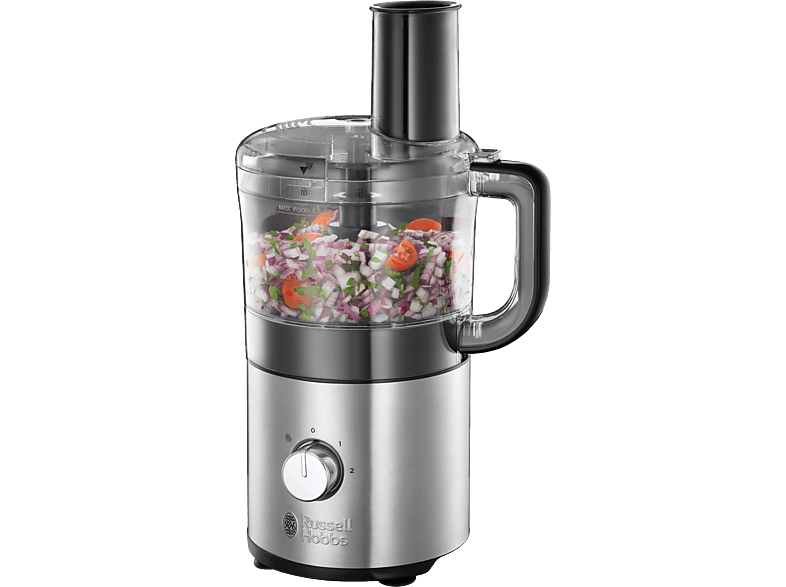 RUSSELL HOBBS 25280-56 Compact Home Mini Zerkleinerer Edelstahl (Rührschüsselkapazität: 1,2 Liter, 500 Watt)