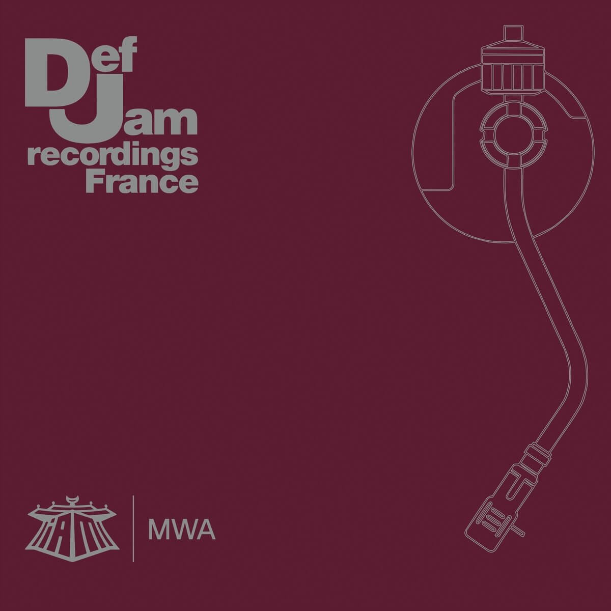 Une pochette d'album Def Jam Recordings France avec un design de platine stylisé.