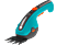 GARDENA ClassicCut Li Set - Cisailles à gazon sur batterie (Noir/Bleu/Orange)