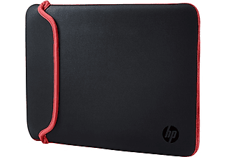 HP Neoprenhülle, 39,62 cm (15,6 Zoll) (Schwarz/Rot) - Notebooktasche, Universal, 15.6 "/39.6 cm, Schwarz, Rot