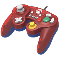 HORI Switch Smash Bros Gamepad Mario Controller, Rot/Blau