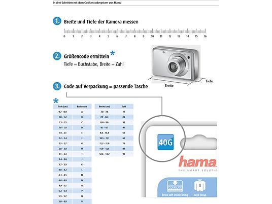 HAMA Hardcase Colour Style - Borsa per fotocamera (Nero)