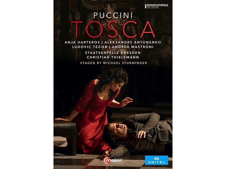 Anja Harteros, Aleksandrs Antonenko, Ludovic Tézier, Andrea Mastroni, Staatskapelle Dresden - Tosca  - (DVD)