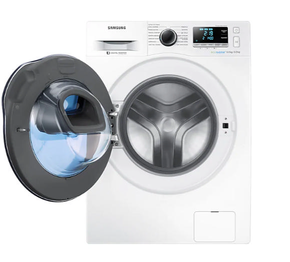 SAMSUNG WD90K6B10OW/AH A Enerji Sınıfı 9 kg Yıkama 6 kg Kurutma 1400D  Çamaşır Makinesi Beyaz