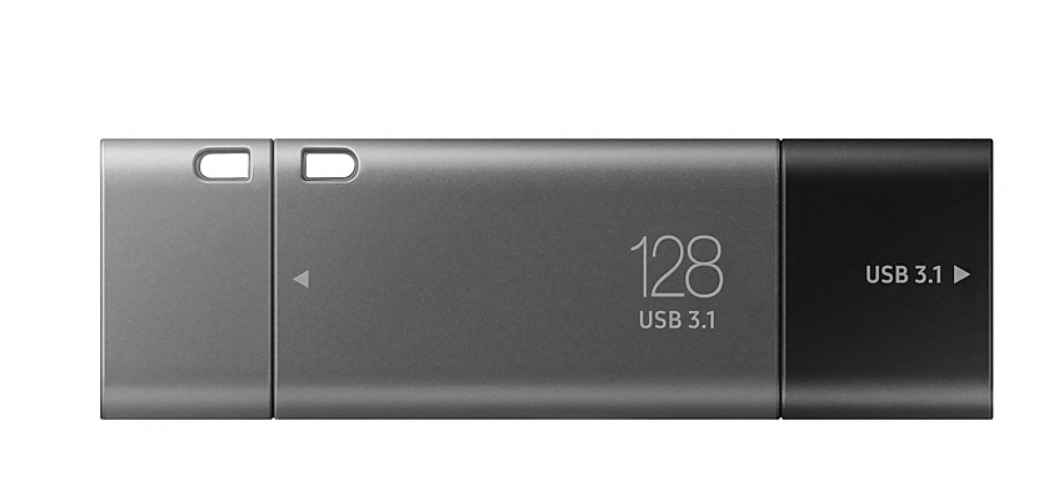 SAMSUNG Duo Plus USB-Stick, 128 GB, 300 MB/s, Grau