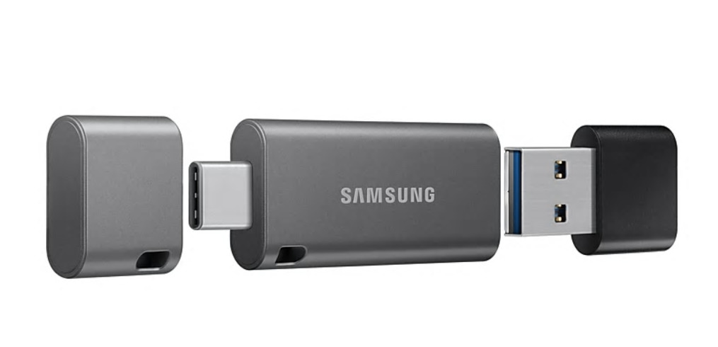 SAMSUNG Duo Plus USB-Stick, 128 GB, 300 MB/s, Grau