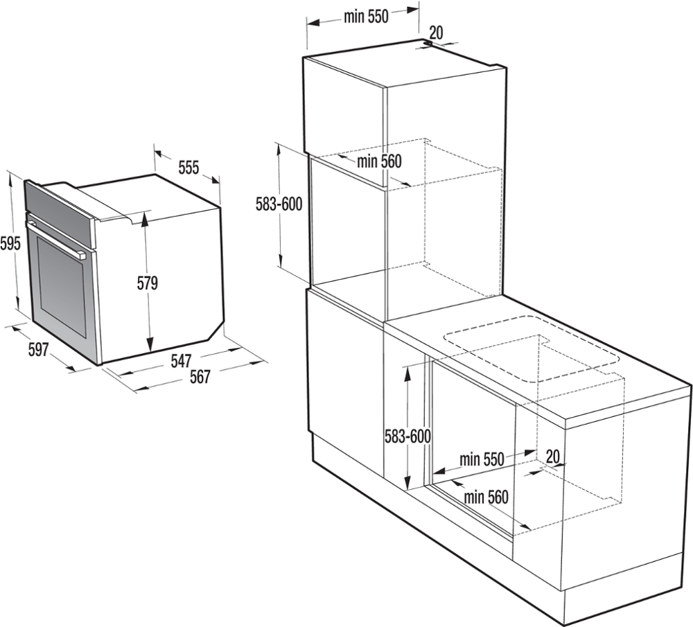 GORENJE BO 735 E20X beépíthető sütő, HomeMade forma, AquaClean tisztítás, GentleClose