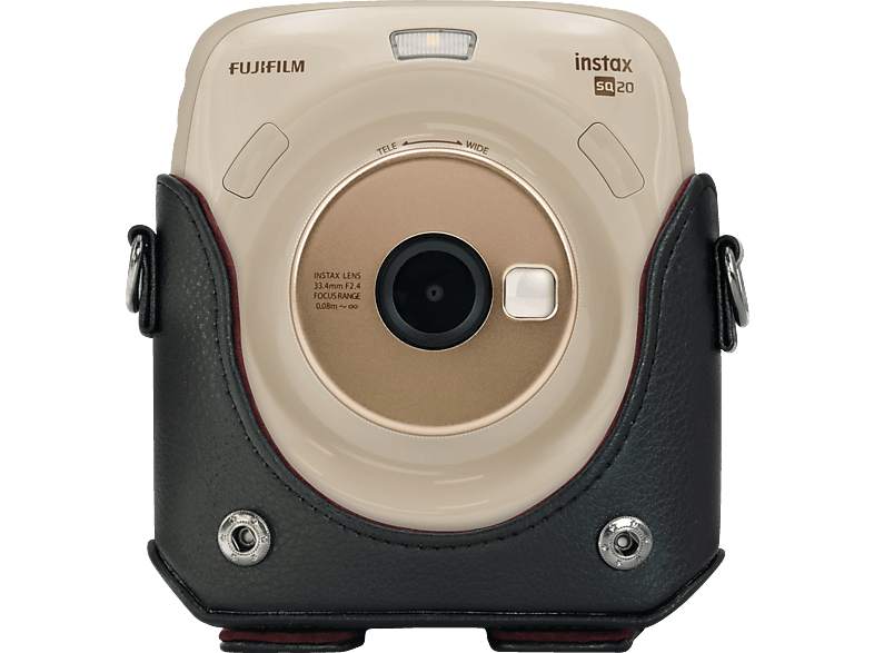 PU-Leder Kameratasche Kompatibel für Fujifilm Instax Square SQ20 1 Stück einfarbig Braun 