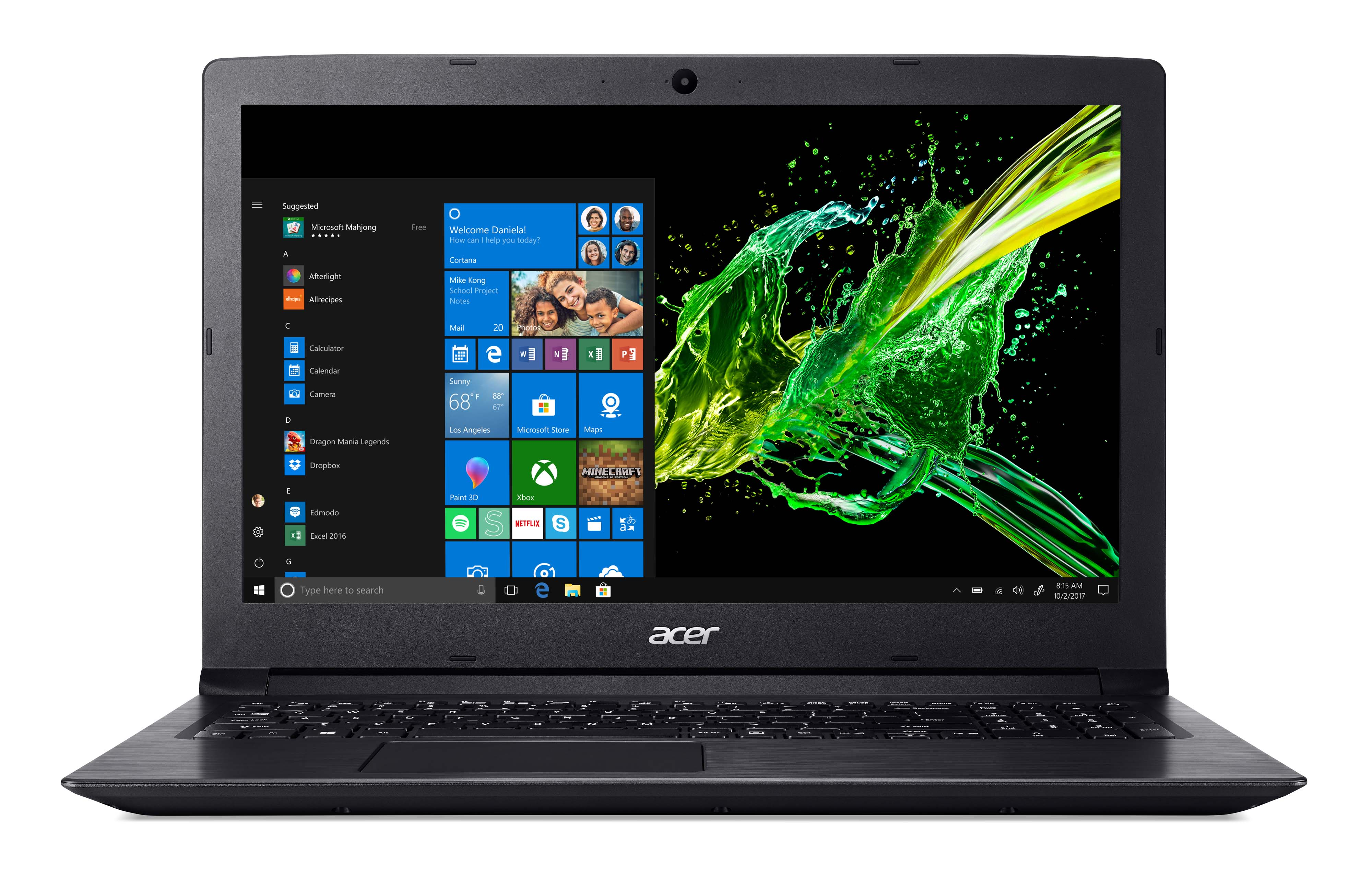 ACER Aspire 3 (A315-53-317L) - 15,6 Zoll - Intel® Core™ i3 i3-7020U - 8 GB - 1 TB - Intel® HD 620 - Windows 10 Home (64 Bit)