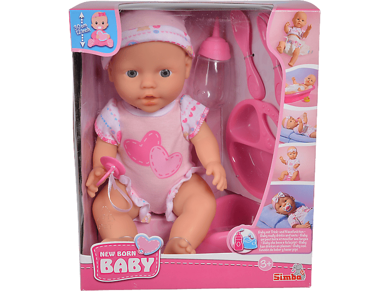 SIMBA TOYS New Baby Born Baby Care Babypuppe Mehrfarbig