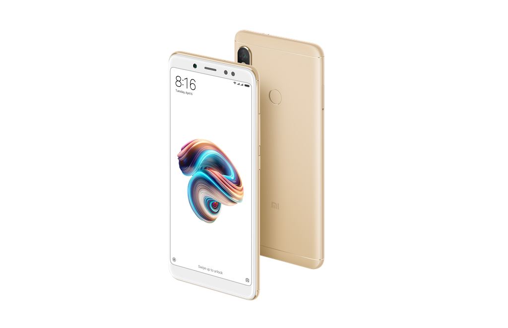 Móvil - Xiaomi Redmi Note 5, Oro, 64 GB, 4 GB RAM, 5.99", Snapdragon 638, 4000 mAh, Android