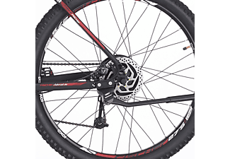 FISCHER EM 1726 Mountainbike (Laufradgröße: 27,5 Zoll, Rahmenhöhe: 27,5 cm, Unisex-Rad, 422 Wh, Signalschwarz matt)