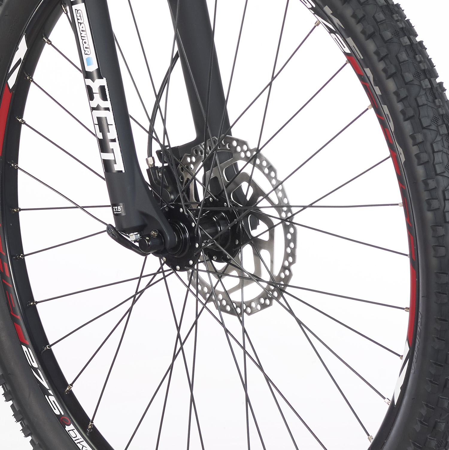 FISCHER EM 1726 Mountainbike (Laufradgröße: 27,5 Zoll, Rahmenhöhe: 27,5 cm, Unisex-Rad, 422 Wh, Signalschwarz matt)
