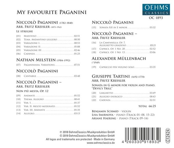 CD-Cover: Musiktitel, Künstlernamen und OC 1893 Logo.