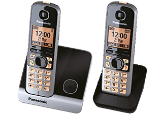 PANASONIC KX-TG6712 - Schnurlostelefone 2er Set (Schwarz)