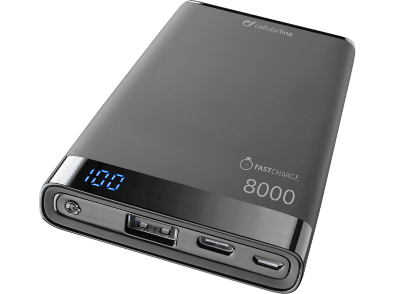 Ruwe olie droog Verspreiding CELLULARLINE Portable Charger Manta 8.000 mAh USB-C Zwart kopen? |  MediaMarkt