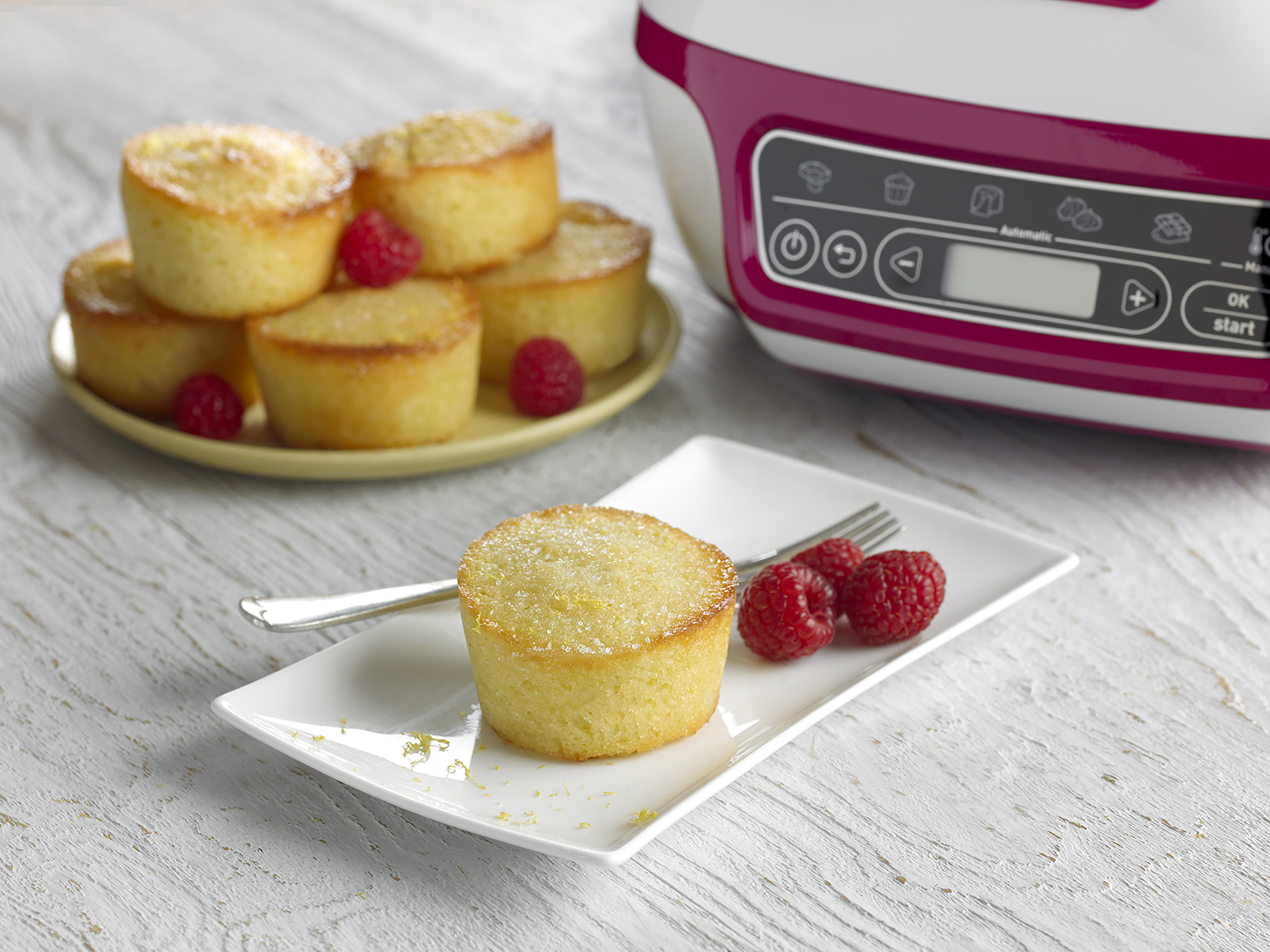 TEFAL KD8018 Cake Factory Kuchenbackautomat Weiß/Pink