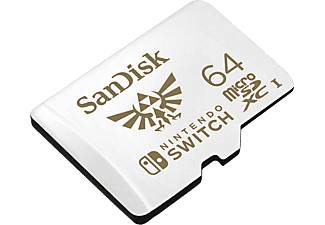 SANDISK microSDXC™, Speicherkarte für Nintendo Switch, 64 GB, Weiß