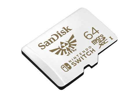 Zubehör Nintendo MediaMarkt Switch SANDISK 64 Speicherkarte | GB, für microSDXC™, Nintendo Weiß Switch,