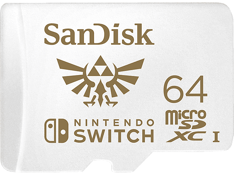 SANDISK microSDXC™, Speicherkarte für Nintendo GB, Switch, 64 Weiß