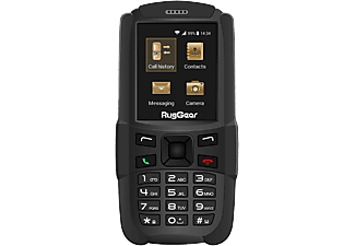 RUGGEAR RG-129 DualSIM fekete nyomógombos kártyafüggetlen mobiltelefon