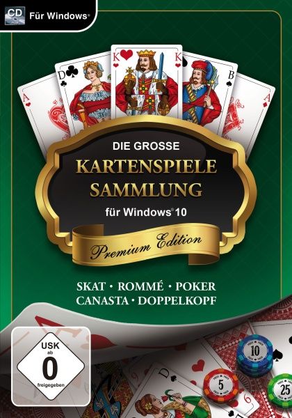 Die große 10 - Windows Edition [PC] - Kartenspielesammlung Premium für