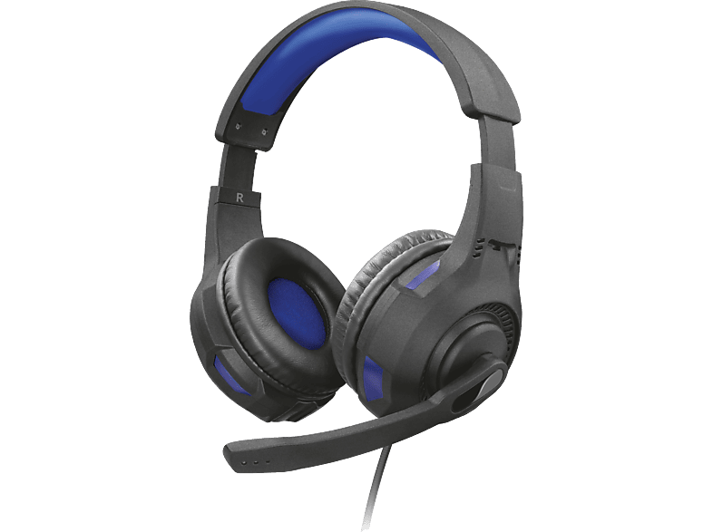 TRUST GXT 307 Ravu Overear Gaming Headset für PS4 und PS5 Schwarz/Blau PlayStation 4 Headsets